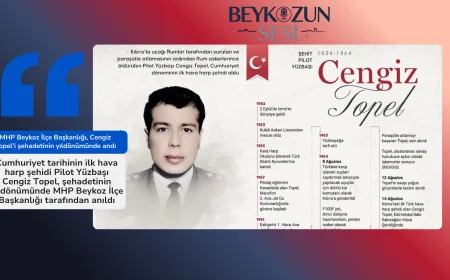 MHP Beykoz İlçe Başkanlığı, Cengiz Topel’i şehadetinin yıldönümünde andı