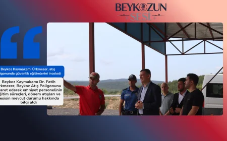 Beykoz Kaymakamı Ürkmezer, atış poligonunda güvenlik eğitimlerini inceledi