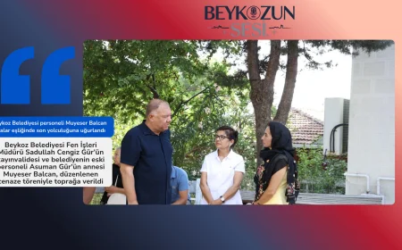 Beykoz Belediyesi personeli Muyeser Balcan dualar eşliğinde son yolculuğuna uğurlandı