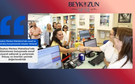 Beykoz Merkez Mahallesi’nde esnaf ve vatandaş buluşmasında talepler dinlendi