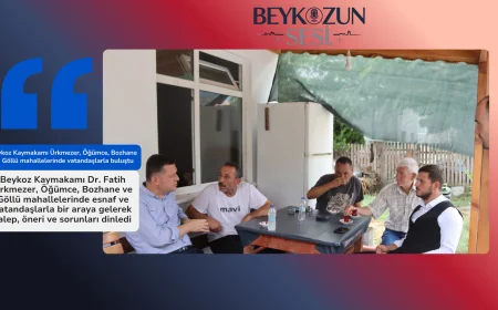 Beykoz Kaymakamı Ürkmezer, Öğümce, Bozhane ve Göllü mahallelerinde vatandaşlarla buluştu