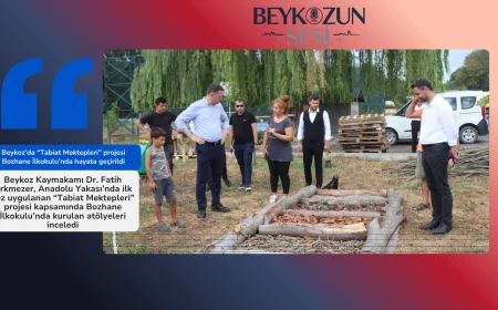 Beykoz’da “Tabiat Mektepleri” projesi Bozhane İlkokulu’nda hayata geçirildi