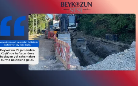 Paşamandıra’da yol çalışmaları haftalardır ilerlemiyor, köy halkı tepkili