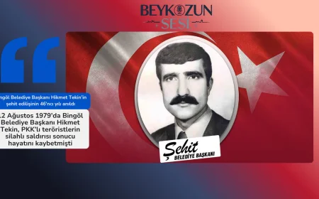 Bingöl Belediye Başkanı Hikmet Tekin’in şehit edilişinin 46’ncı yılı anıldı