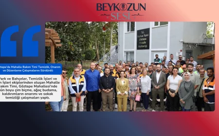 Göztepe’de Mahalle Bakım Timi Temizlik, Onarım ve Düzenleme Çalışmalarını Sürdürdü