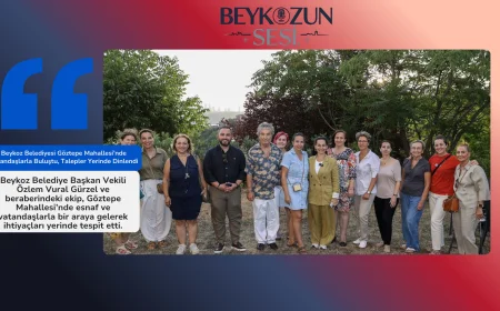 Beykoz Belediyesi Göztepe Mahallesi’nde Vatandaşlarla Buluştu, Talepler Yerinde Dinlendi
