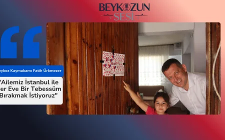 Beykoz Kaymakamı Fatih Ürkmezer: "Ailemiz İstanbul ile Her Eve Bir Tebessüm Bırakmak İstiyoruz"