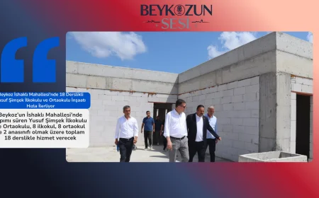 Beykoz İshaklı Mahallesi’nde 18 Derslikli Yusuf Şimşek İlkokulu ve Ortaokulu İnşaatı Hızla İlerliyor