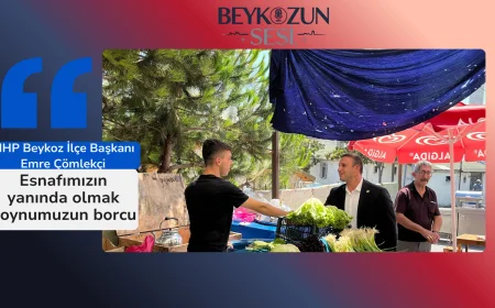 MHP Beykoz İlçe Başkanı Emre Çömlekçi: "Esnafımızın yanında olmak boynumuzun borcu"