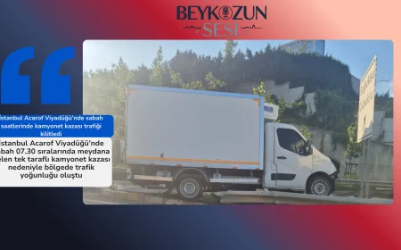 İstanbul Acarof Viyadüğü’nde sabah saatlerinde meydana gelen kamyonet kazası, uzun araç kuyruklarına neden oldu. Detaylar burada.