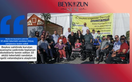 Beykoz’da dayanışma çadırında 10 akülü tekerlekli sandalye ihtiyaç sahiplerine teslim edildi