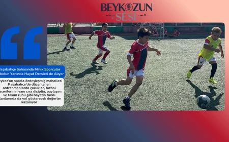 Paşabahçe Sahasında Minik Sporcular Futbolun Yanında Hayat Dersleri de Alıyor