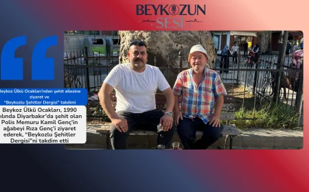 Beykoz Ülkü Ocakları’ndan şehit ailesine ziyaret ve “Beykozlu Şehitler Dergisi” takdimi