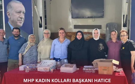 MHP Beykoz Kadın Kolları Başkanı Hatice Hacımahmutoğlu, Paşabahçe Meydanı’nda AK Parti Kadın Kolları ile buluştu