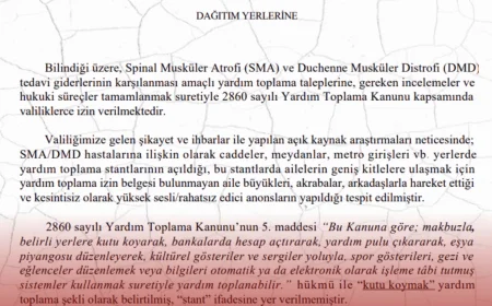 İstanbul Valiliği SMA ve DMD hastaları için izinsiz yardım stantlarını yasakladı, sesli bağış toplama faaliyetleri tamamen kaldırılacak