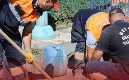 Beykoz Belediyesi Mahalle Bakım Timi Riva’da çevre düzenlemeden yol onarımına kapsamlı çalışmalar yaptı