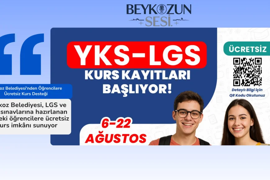 Beykoz Belediyesi'nden LGS ve YKS'ye Hazırlanan Öğrencilere Ücretsiz Kurs Desteği