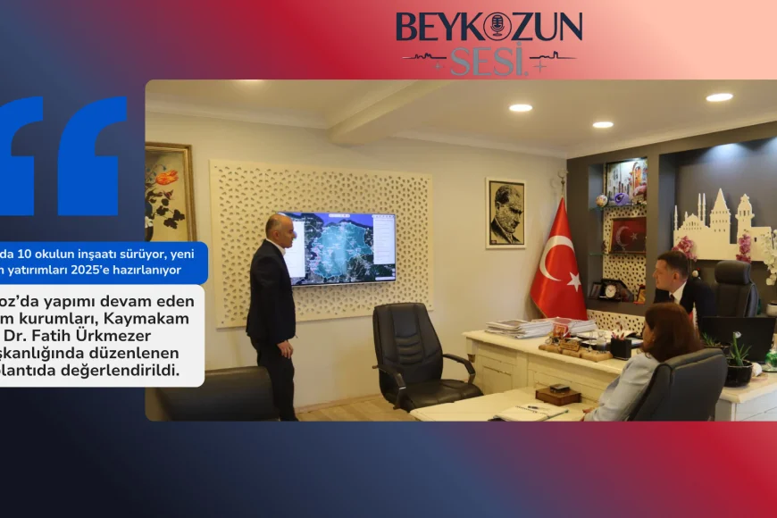 Beykoz’da 10 okulun inşaatı sürüyor, yeni eğitim yatırımları 2025’e hazırlanıyor