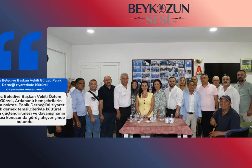 Beykoz Belediye Başkan Vekili Gürzel, Panik Derneği ziyaretinde kültürel dayanışma mesajı verdi