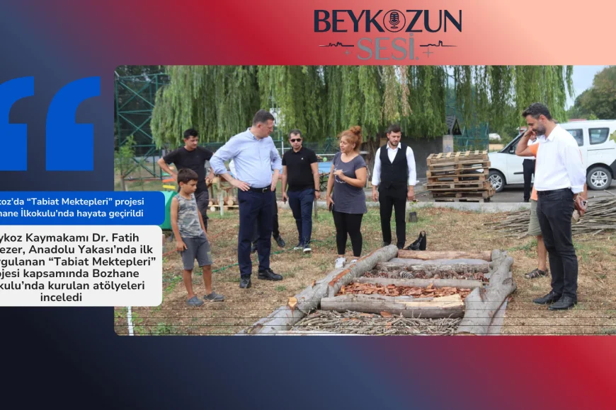 Beykoz’da “Tabiat Mektepleri” projesi Bozhane İlkokulu’nda hayata geçirildi