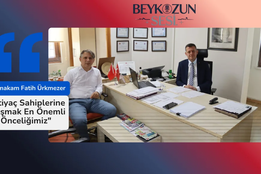 Kaymakam Fatih Ürkmezer: "İhtiyaç Sahiplerine Ulaşmak En Önemli Önceliğimiz"