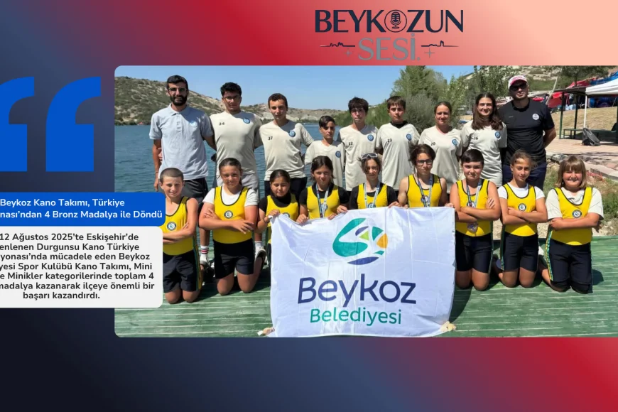 Beykoz Kano Takımı, Türkiye Şampiyonası’ndan 4 Bronz Madalya ile Döndü