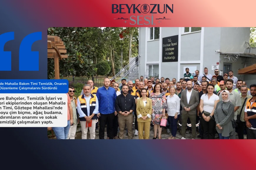 Göztepe’de Mahalle Bakım Timi Temizlik, Onarım ve Düzenleme Çalışmalarını Sürdürdü