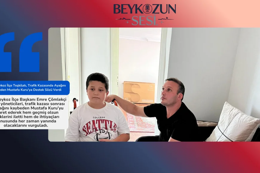 MHP Beykoz İlçe Teşkilatı, Trafik Kazasında Ayağını Kaybeden Mustafa Kuru’ya Destek Sözü Verdi