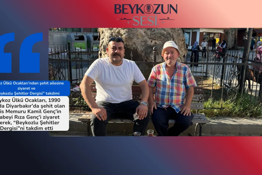 Beykoz Ülkü Ocakları’ndan şehit ailesine ziyaret ve “Beykozlu Şehitler Dergisi” takdimi