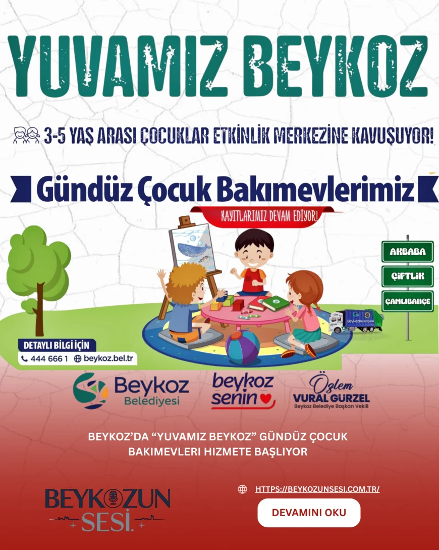 Beykoz’da “Yuvamız Beykoz” Gündüz Çocuk Bakımevleri Hizmete Başlıyor