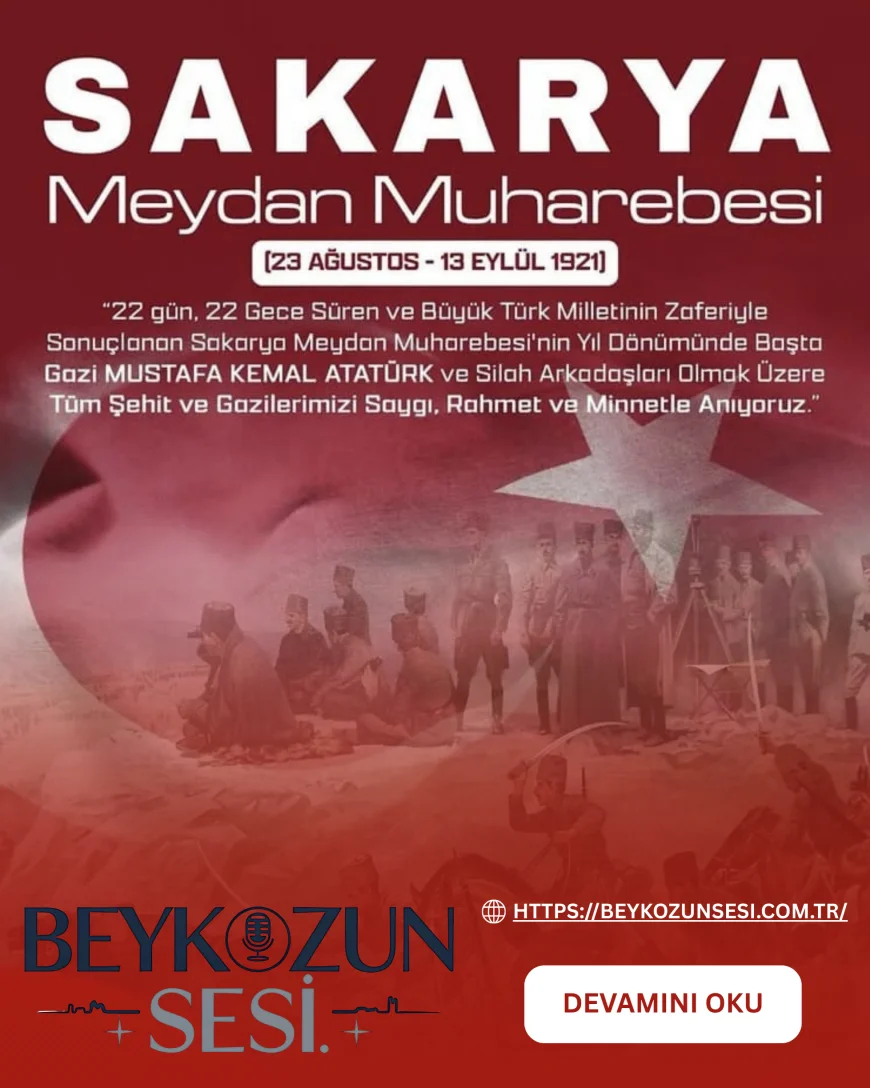 MHP Beykoz İlçe Başkanlığı: "Sakarya Zaferi Türk Milletinin Özgürlük İradesinin Sembolüdür"