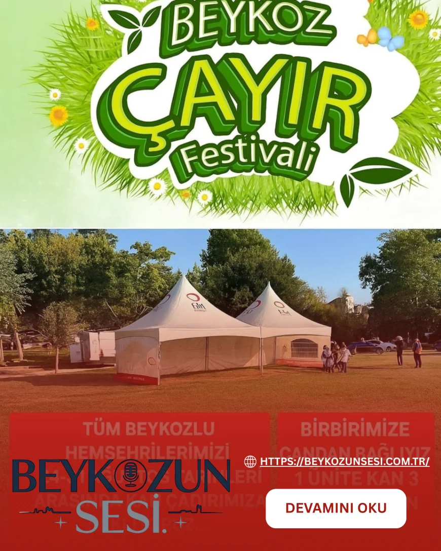 Beykoz Çayır Festivali’nde kan bağışı kampanyası: "1 ünite kan, 3 can ve 3 fidan"