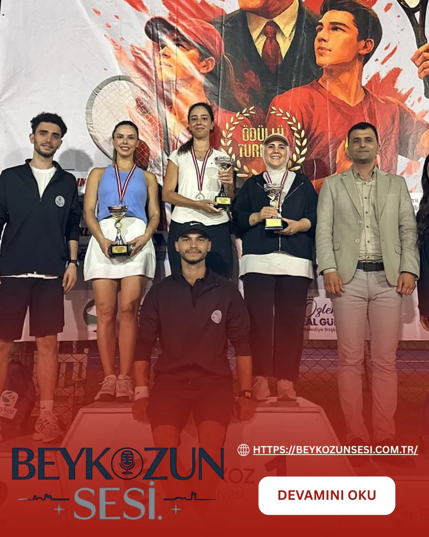 Zafer Bayramı coşkusu tenis kortlarına taşındı: Büyük Taarruz Turnuvası’nda şampiyonlar kupalarını aldı