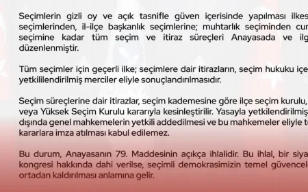 DEVA Partisi’nden seçim güvenliği açıklaması: “Genel mahkemelerin yetkisiz kabul edilmesi anayasal zorunluluktur”