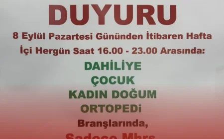 Beykoz Devlet Hastanesi’nde Akşam Poliklinik Hizmetleri Başlıyor: Hangi Branşlarda Randevu Verilecek