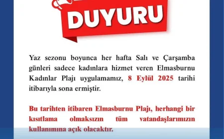 Elmasburnu Kadınlar Plajı uygulaması sona erdi, plaj tüm vatandaşlara açıldı