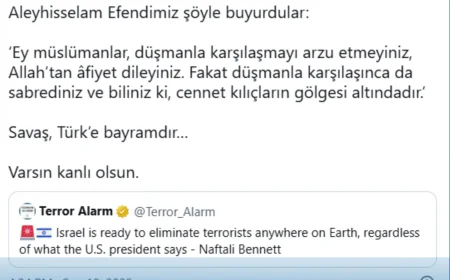 MHP Beykoz İlçe Başkanı Emre Çömlekçi’den İsrail tehdidi paylaşımına dikkat çeken yanıt