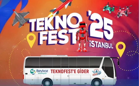 Beykoz Belediyesi’nden TEKNOFEST 2025’e ücretsiz servis imkânı: Festival yolculuğu Kavacık’tan başlıyor