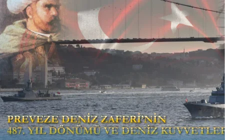 Preveze Deniz Zaferi’nin 497. yılında Türk donanması 15 gemiyle İstanbul Boğazı’nda geçiş yapacak