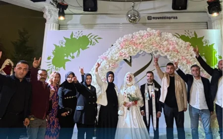 MHP Beykoz İlçe Teşkilatı, Tufanoğlu ve Çeliker ailelerinin nikâh törenine katıldı