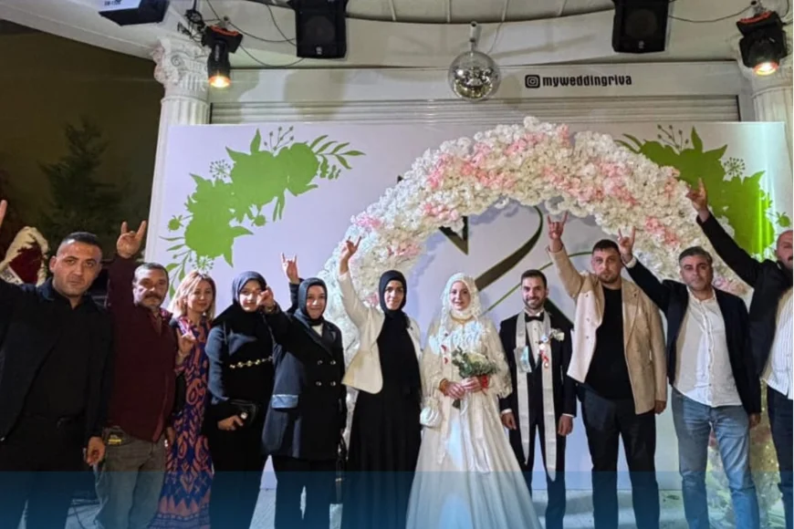 MHP Beykoz İlçe Teşkilatı, Tufanoğlu ve Çeliker ailelerinin nikâh törenine katıldı