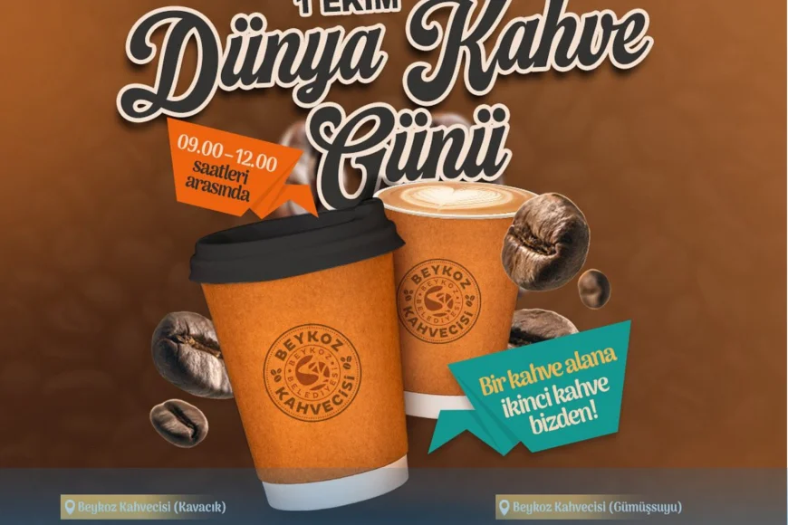 Beykoz’da Dünya Kahve Günü kutlaması: “Bir alana bir bedava” kahve kampanyası büyük ilgi gördü