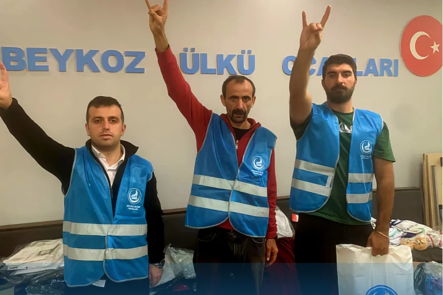 Beykoz Ülkü Ocakları kış öncesi ihtiyaç sahibi ailelere kıyafet desteği ulaştırdı