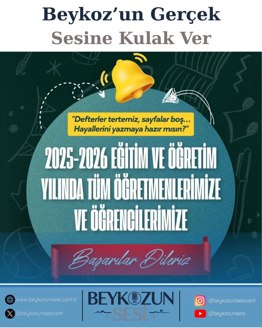 Beykoz Kaymakamı Dr. Fatih Ürkmezer: "Yeni Eğitim Yılında Önceliğimiz Değerlerle Donanmış Bireyler Yetiştirmek"