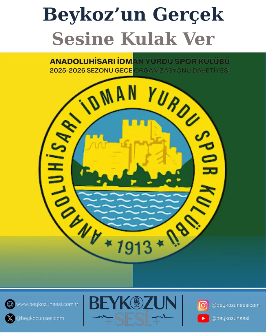 Anadolu Hisarı İdmanyurdu Spor Kulübü, 2025-2026 sezonuna Boğaz’da düzenlenecek özel geceyle merhaba diyecek
