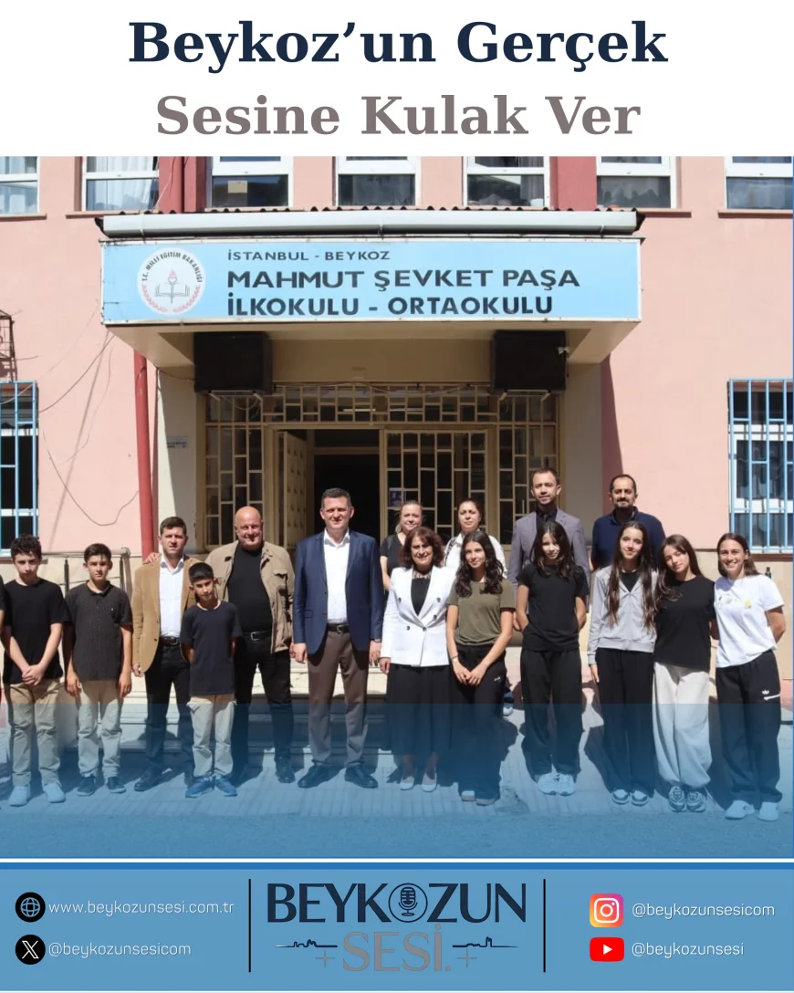 Beykoz Kaymakamı Fatih Ürkmezer Mahmutşevketpaşa İlk ve Ortaokulu’nu ziyaret ederek eğitim faaliyetlerini inceledi
