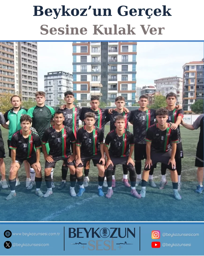 Beykoz U19 futbol takımı zorlu karşılaşmadan 0-0 beraberlikle 1 puan aldı