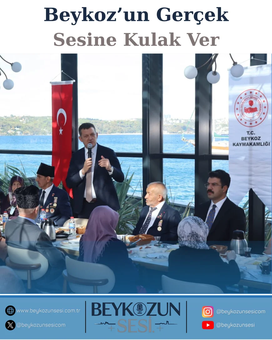 Beykoz Kaymakamı Dr. Fatih Ürkmezer: "Huzurumuzu kahraman gazilerimize ve aziz şehitlerimize borçluyuz"