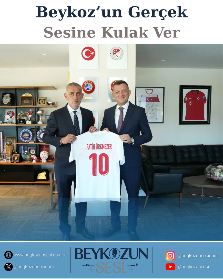 Beykoz Kaymakamı Fatih Ürkmezer’den TFF Başkanı İbrahim Ethem Hacıosmanoğlu’na Ziyaret
