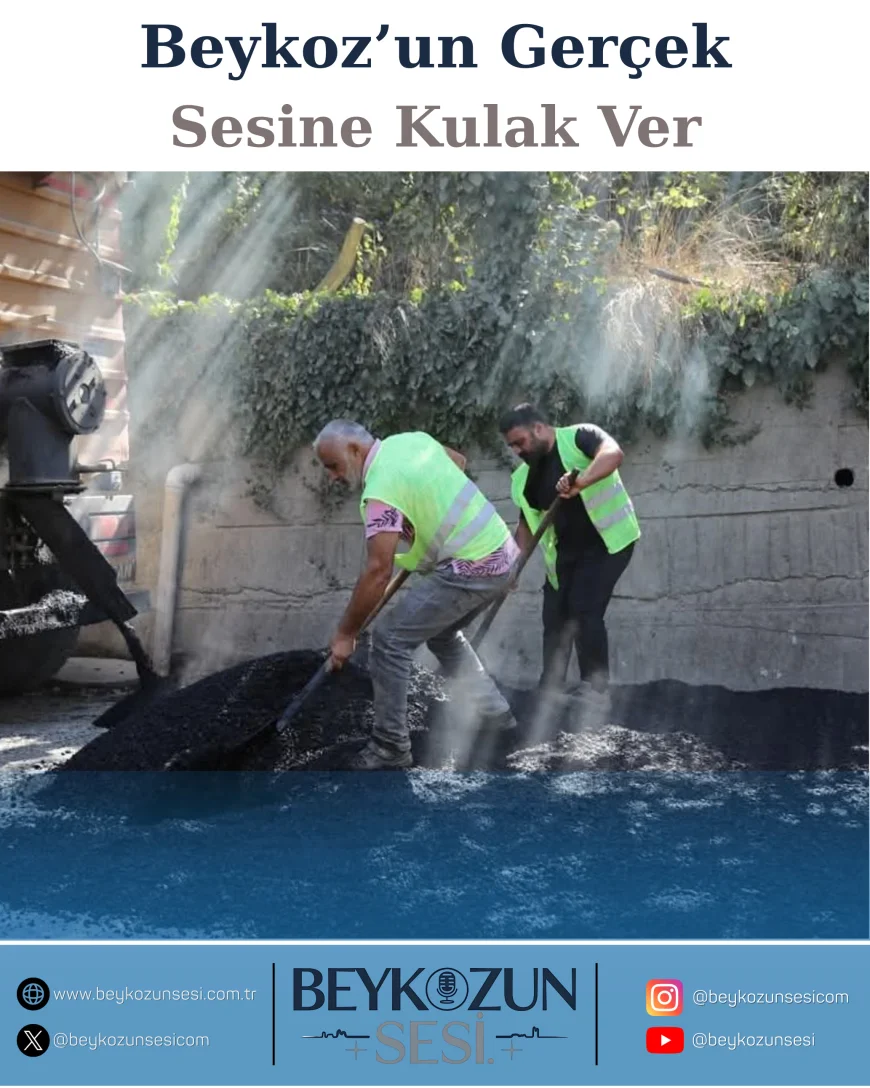 Beykoz Şahinkaya Mahallesi’nde asfalt serim çalışmaları hızla sürüyor, modern yollar kısa sürede hizmete açılacak